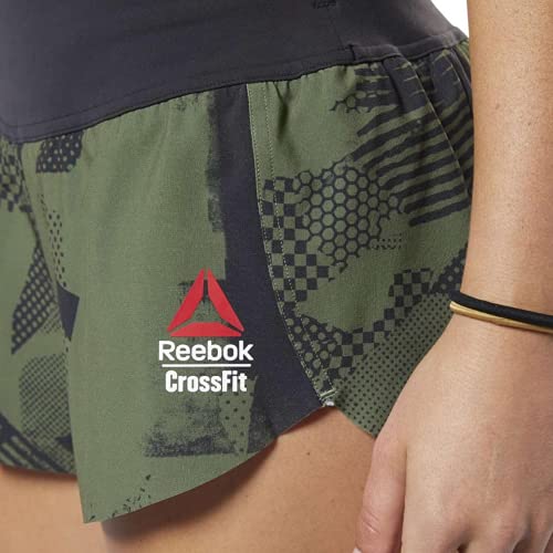 Short imprimé Crossfit Knw taille haute sans glissement femme