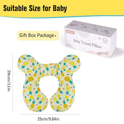Image of KAKIBLIN Baby Travel Pillow, Upgraded Baby Neck Pillows for Car Seat, Infant Neck Support Pillow for Head and Neck,Newborn Head Support for Car Seat,Pushchair