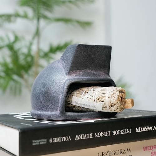 Terracotta Palo Santo Holder, Mini Mexican Style Chiminea Clay Incense Burner, Ceramic Aromatherapy Holder for Meditation, Yoga, Home Decor, Unique Meditation Gift