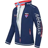 Nebulus Softshelljacke Kunstfell Styler FUR Herren (Modell: P4856 - Herren, Navy; Größe: L) FBA