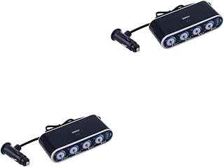 FAVOMOTO 2 Peças Carregador De Carro Carregador USB Tomada De Carro Tomada USB Divisor De Tomada De Carro Isqueiro De Carro Adaptador Divisor De Soquete De 4 Vias Divisor De Carro Um Ponto