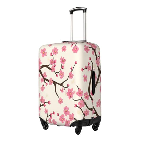 Cherry Blossoms Travel Luggage Cover Elastic Suitcase Covers Washable Anti Scratch Luggage Dust Covers Protector, Fits 29-32 inch Luggage, XL2