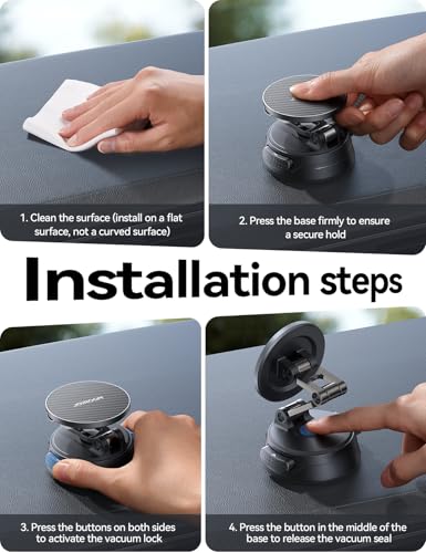 JOYROOM Tri-Fold Magnetic Phone Car Mount w/ 360° Rotation - image 8