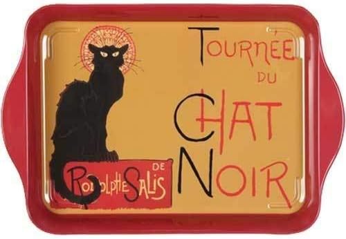 French Classics Chat Noir Small Metal Tray