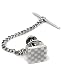 Checkerboard Premium Tie Tack (Silver)
