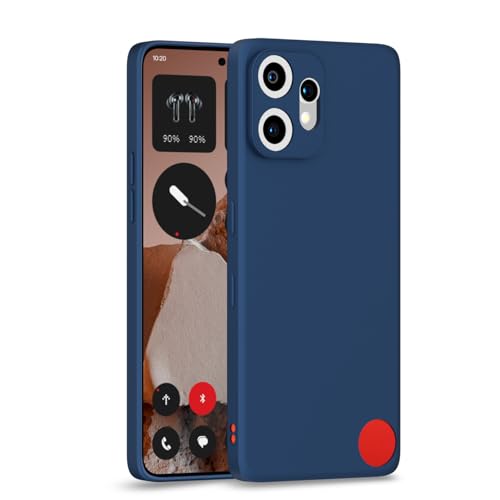 Image of Outlouders Back Cover for CMF by Nothing Phone 2 Pro 5G | Camera Protection | Durable Soft Matte Silicone Bumper Case (Blue)