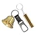 Secure Your Adventure - Campanello in ottone con fischietto per escursionismo e campeggio (stile A) immagine