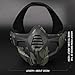 Airsoft Mask, Tactical Half Mask for Face Protection, for Outdoor Sports, Cs Games and Halloween Cosplay(Gray)