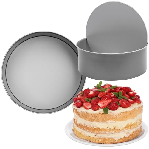 23cm Loose Base Deep Cake Tin Oven Safe & Non-Stick Coating for Baking Cakes (1)