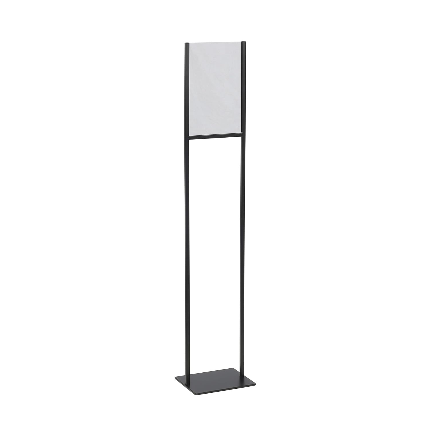 EUROPEL Porte Affiche A4 - Support Affiche sur Pied en Métal Noir avec Insert Acrylique Transparent - Porte Menu Durable et Élégant pour Restaurants, Bureaux, Réceptions