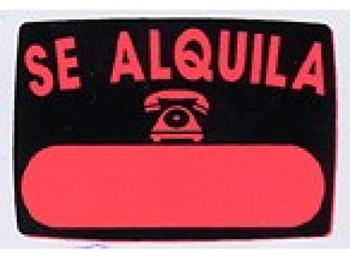 Cartel Señal 50X35Cm Se Alquila Radiante Glasspack Superl. En Oferta Super Letra V6 - Cartel Señal 50X35Cm Se Alquila Radiante Glasspack Superl.