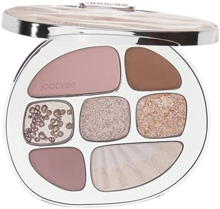 Amazon Joocyee 日本公式 貝殻マルチパレット アイシャドウ チーク ハイライト これ一つで完成 中国コスメ キラキラ 08 ヌーディーピンク Joocyee アイシャドウ 通販