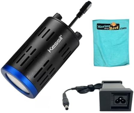 Kessil A160WE Tuna Blue LED Aquarium Light, Power Supply Mount & Towel Bundle (3 Items)