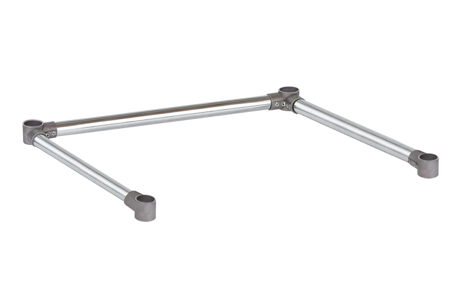 DuraSteel Open Base Work Table Bracing - 30 x 30 Inch Table Stabilizing Leg Cross Braces - Fits Commercial Food Prep Stainless Steel or Maple Wood Worktable