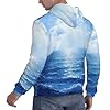 Xcyswbz Blue Ocean Sea Mens Hoodie Pullover,Hooded Sweatshirt,Long Sleeve Hoody Drawstring Casual Tops With Pockets #3