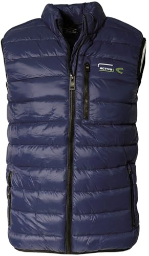 Gilet imperméable homme thermique rembourré veste sans manches zippée