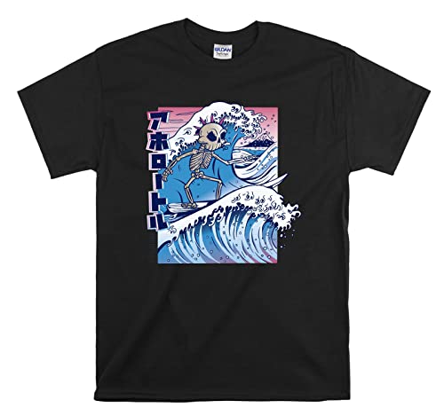 T-shirt surf skull noir S Skelleton qui garde sa forme