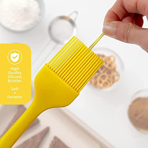 Silicone Spatula Set - 2 Piece Non - Stick Rubber Spatula with Stainless Steel Core - Heat-Resistant Spatula Kitchen Utensils Set for Cooking, Baking and Mixing
