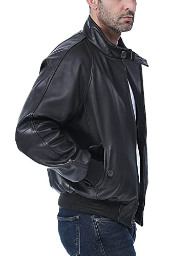 Landing Leathers Men WWII Leather Bomber Jacket with Removable Liner (Also available in Big & Tall)3
