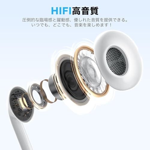 イヤホン タイプc イヤホン【2025新版 iPhone15/16/17対応】 有線 純正 HiFi音質 クリア通話可能 イヤホンマイク 快適な装着感 type-c 人間工学 usb c 絡み防止 音量調整 遅延なしタイプシー 重低音 ハンズフリー通話 リモコン付き カナル型 小型·軽量 防水防汗 iPhone/Android/Galaxy/iPadなど対応