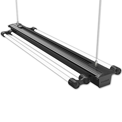 iQuatics 150 cm (5 pies) iluminación Colgante del Acuario, 4 Tubos T5 Unidad de iluminación