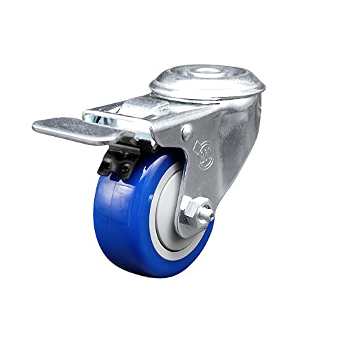 Polyurethane Swivel Bolt Hole Caster w/3