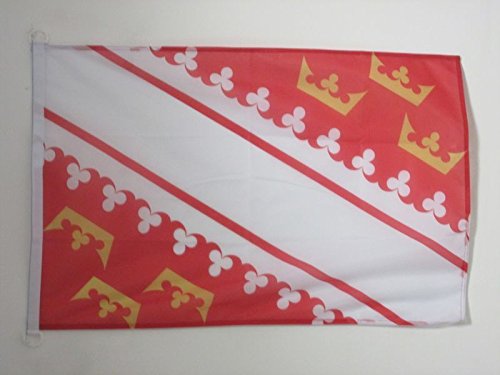 AZ FLAG Pavillon Nautique Alsace 45x30cm - Drapeau de Bateau alsacien - Province d'Alsace 30 x 45 cm