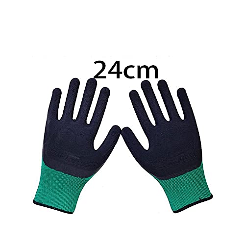 Dabeigouzxist gummihandschuhe, 1pair Gartenarbeit Gartenarbeit Tragbare Rechengraben Pflanzung Latex Arbeitshandschuh… – Bild 5