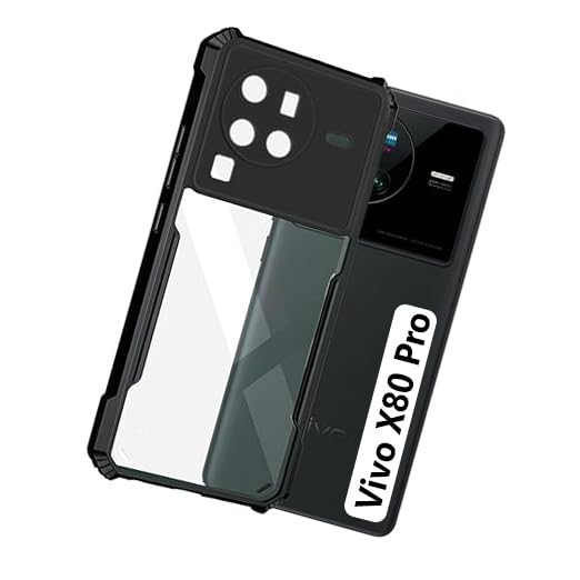 COBERTA Back Cover for Vivo X80 Pro Back Cover Case - Black Transparent (B0CV7R3YBP) Amazon Price History, Amazon Price Tracker