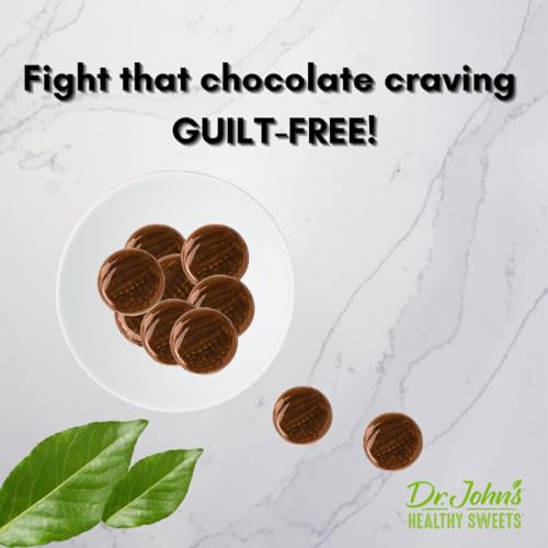Dr. John’s Sugar Free Candy, Healthy Hard Candy with Zero Sugar, Low Calorie Snacks, Keto Friendly, Vegan, Gluten Free, Chocolate Flavor, 100 Count, 1 LB