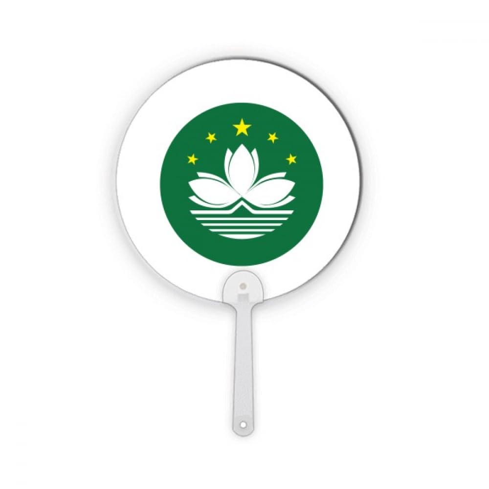 Drapeau de Macao plastique rond de poche pour réussir votre décoration de table sans froissement