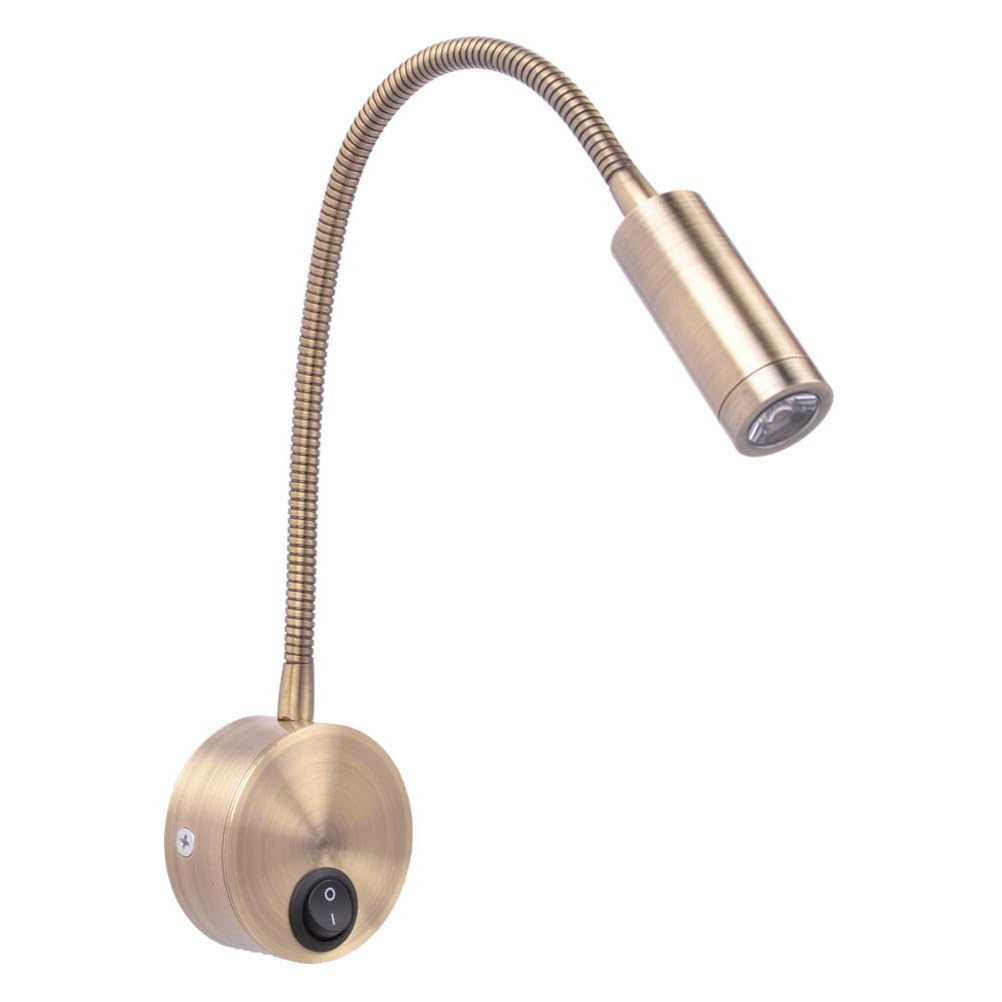 Homoyoyo 1pieza Lámpara De Pared Led Dorada Estilo Europeo Aplique Para Lectura Dormitorio Luz Cálida Con Interruptor Lámpara De Estudio Para Estudiantes Y Decoración De Hogar