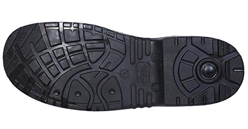 Allen Cooper AC-1144 High Ankle DIP-PU Sole, Safety Shoe (Black, Size 8)