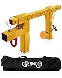 Portable Parapet Adjustable Non-Penetrating Anchor, Reusable Parapet Anchor Clamp for Temporary Fall Arrest Anchorage, Fit Parapet Walls Up to 15' Thick, With Storage Bag