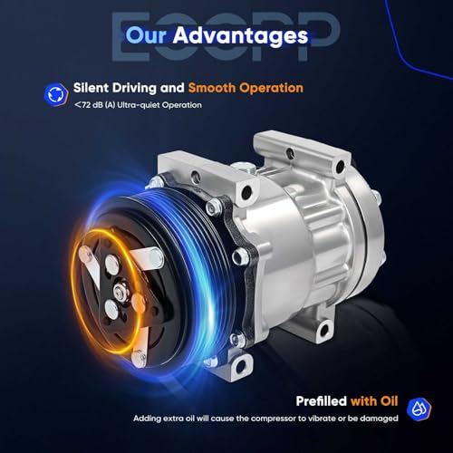 Image of ECCPP AC Compressor for Dodge for Ram 2500 3500 5.9L 1994-2005 | Fast Cooling AC Compressor with Clutch