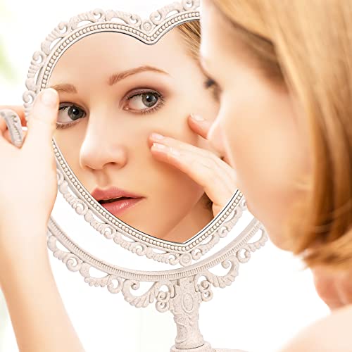Miroir de table avec support rotatif pour maquillage - 8