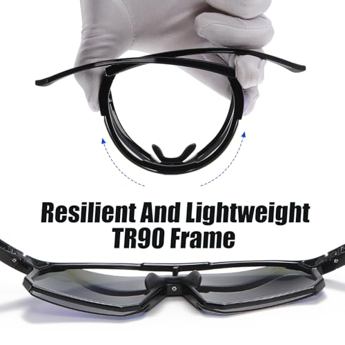 Image of DUCO Cycling Glasses for Men Women: Polarized Sports Sunglasses UV400 Protection for Baseball Running Fishing DC0048