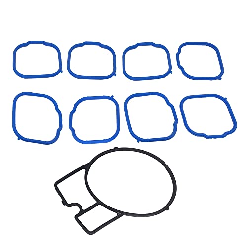 Image of Partsflow Throttle Body and Intake Gasket Set Compatible with Cadillac Deville 2000-2005, Eldorado 2000-2002, Seville 2000-2004, Olds Aurora 2001-2003, Pontiac Bonneville 2004-2005 4L,4.6L
