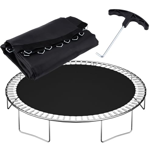 NONMON Trampoline Replacement Mat Fits 15 ft Round Trampoline Frame with 96 V-Hooks Fits 6.5-7 inch Trampoline Mat UV-Resistant with Spring Hook(Not Include Spring)