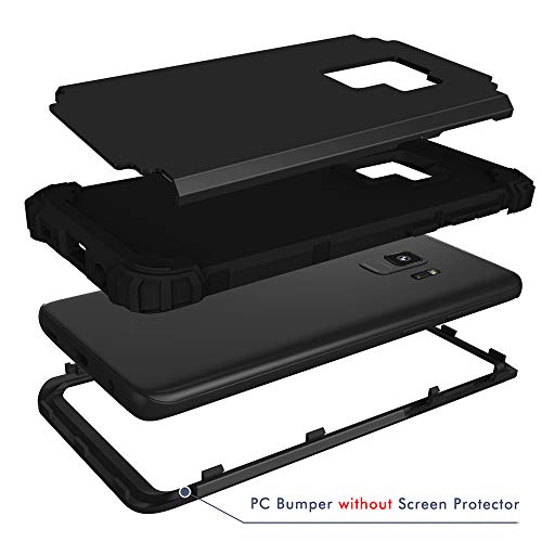 Coque Samsung S9 antichoc silicone robuste rigide protection noir - 3