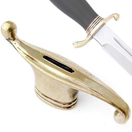 CooB Hunting Knife Finger Guard Bolster, Knife Pommel for Custom Knife Making Guard Fink NKVD. DIY Hand-Casted Solid Metal Knives Supplies Accessoriess (Bronze)