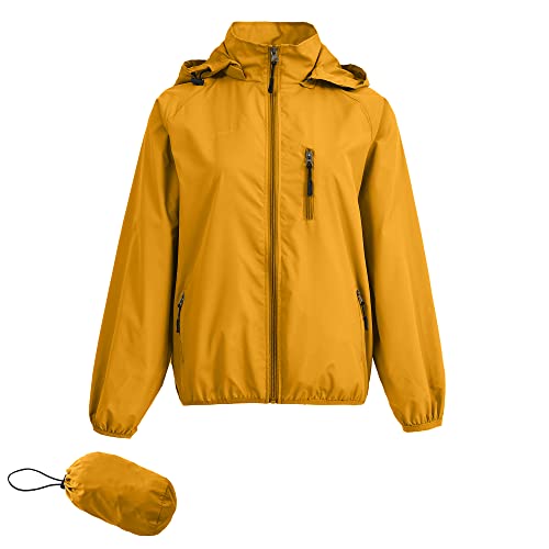 Image of Women's Lightweight Waterproof Jacket Packable Windbreaker Running Coat