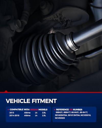 Image of KAX CV Axle Front Driver and Passenger Side for Nissan Altima 2013-2018
