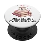 Photo Gallery smells like she s reading smut again smutt books and coffee popsockets popgrip adesivo Photo Gallery smells like she s reading smut again smutt books and coffee popsockets popgrip adesivo