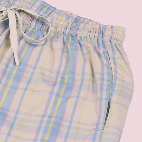Image of Enamor Mid Rise Full Length Adjustable Drawstring Hangout Pant for Women - Relaxed Fit, Combed Cotton - E4A5