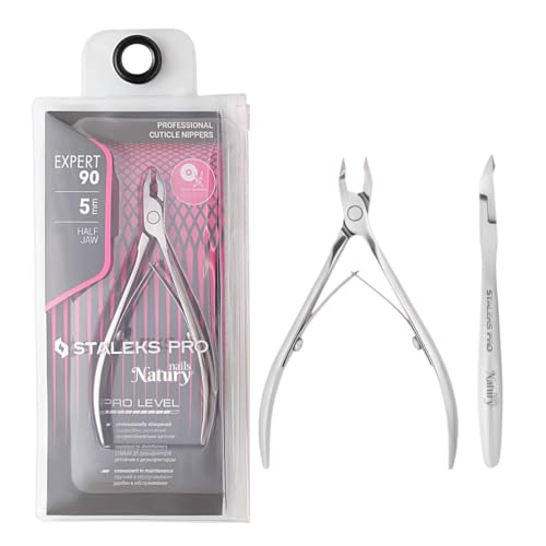 STALEKS PRO by Natury Nails® Alicate profesional para cutículas 5mm. Acero inoxidable. Expert 90-5