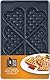 Tefal XA800612 Snack Collection Platte Herzwaffeln, Nummer 6, Herz-Form, optimale Verstauung der Plattensets durch praktische Aufbewahrungs-Box