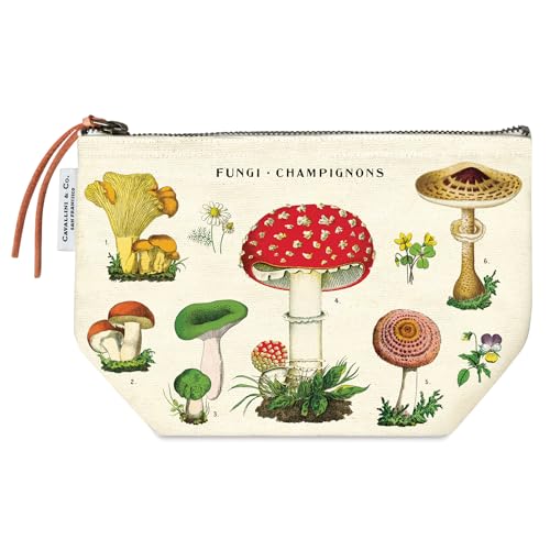 Cavallini Mushrooms Vintage Pouch