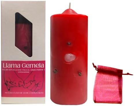 Velón Ritualizado Llama Gemela