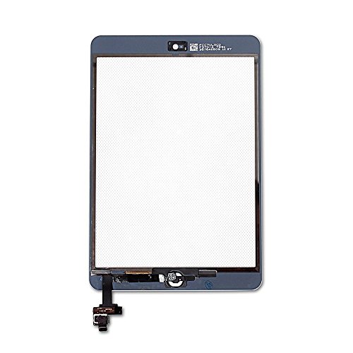 Ayake for iPad Mini/iPad Mini 2 Digitizer Screen Replacement White 7.9'' Full LCD Display Assembly with IC Chip Flex Cable, Home Button, Camera Bracket Pre Assembled, Adhesive and Repair Tool Kits